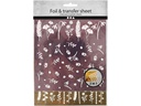 Creativ Company Folie Transferblatt 15 x 15 cm, 2 Stück, Bordeaux/Gold