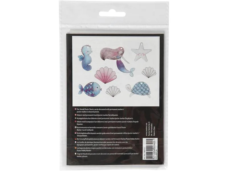 Creativ Company Schrumpffolie 10.5 x 14.5 cm Meerjungfrau