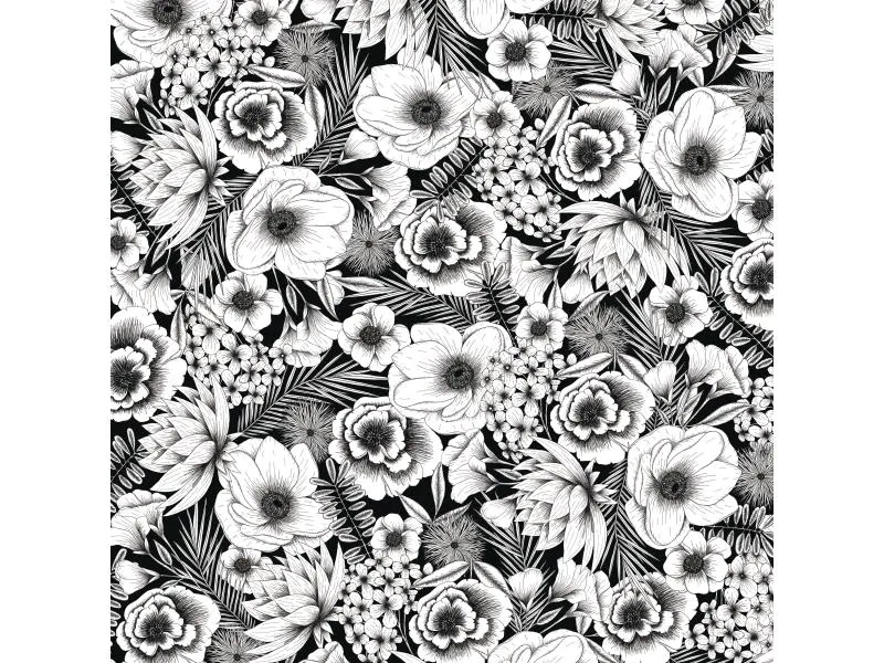 Cricut Aufbügelfolie Infusible Ink Black Botanicals 2 Stück