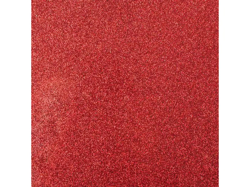 Cricut Aufbügelfolie Smart Glitter 33 x 91 cm, 1 Stück, Rot