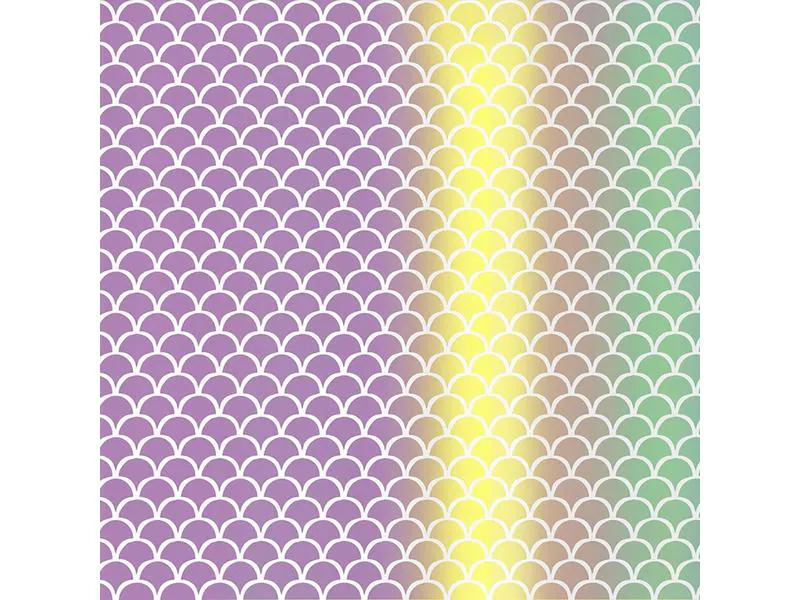 Cricut Vinylfolie Premium Mosaic Mermaid 30.5 x 30.5, 4 Blatt