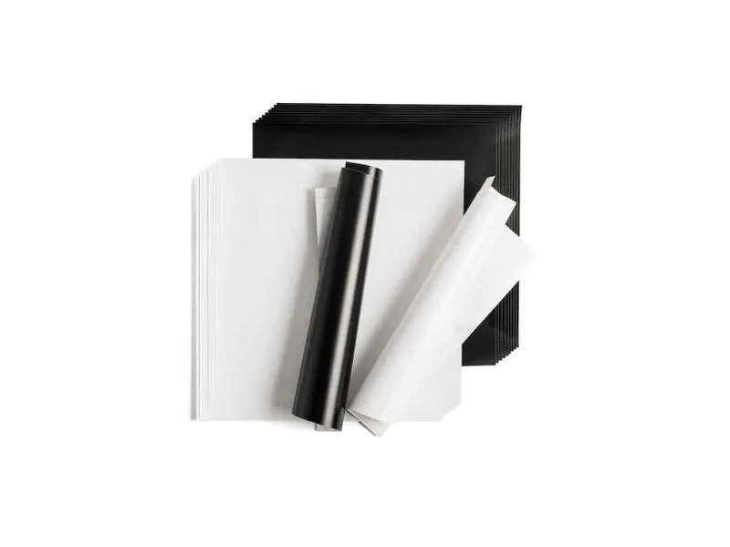 Cricut Vinylfolie Starterset Schwarz/Weiss 20 Blatt