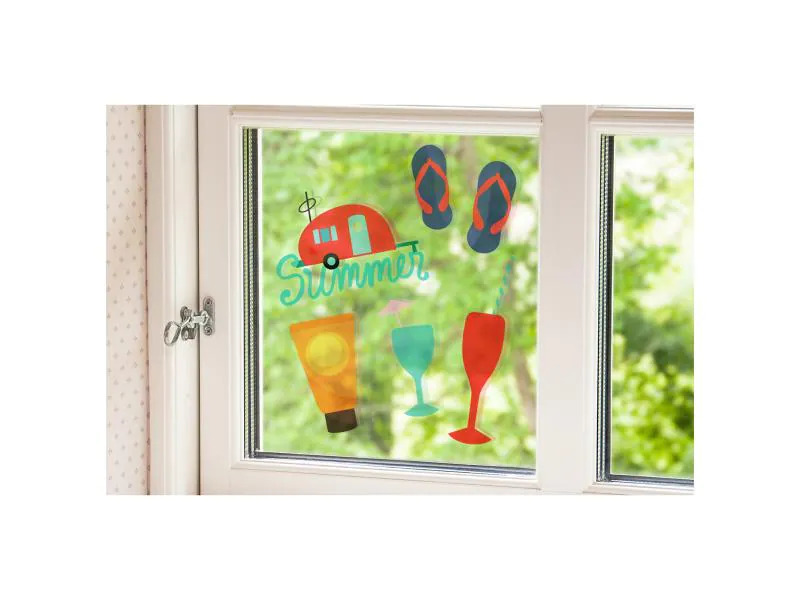 Silhouette Fensterfolie 21,5 cm x 28 cm statisch haftend