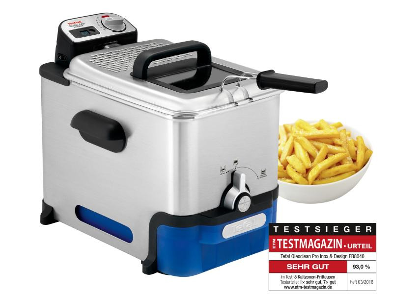 Tefal Fritteuse Oleoclean Pro Inox &amp; Design 1.2 kg