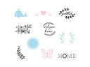 Silhouette Vinylfolie Starter Kit Schwarz/Weiss/Blau/Rosa