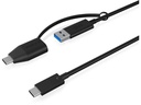 ICY BOX USB-Kabel IB-CB034 USB C - USB A 1 m
