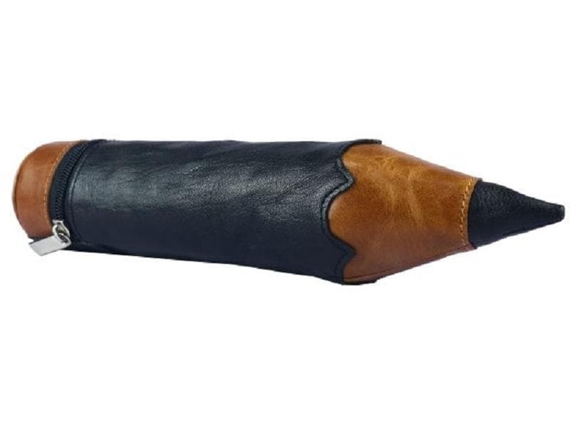Alpenleder Etui Griffel ebenholz&amp;cognac