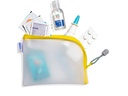HERMA Etui Mesh Bag A6, 10.5 x 14.8 cm, Gelb/Weiss