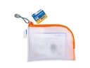 HERMA Etui Mesh Bag A6, 10.5 x 14.8 cm, Orange/Weiss