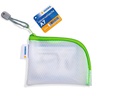 HERMA Etui Mesh Bag A7, 7.4 x 10.5 cm, Grün/Weiss