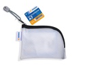 HERMA Etui Mesh Bag A7, 7.4 x 10.5 cm, Schwarz/Weiss