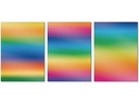 URSUS Fensterfolie 23 x 33 cm Regenbogen, 3 Blatt, 3 Vorlagebogen