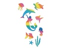 URSUS Fensterfolie 23 x 33 cm Regenbogen, 3 Blatt, 3 Vorlagebogen