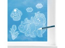 URSUS Fensterfolie Kreidemarker Girls 23 x 33 cm, 10 Stück, Weiss