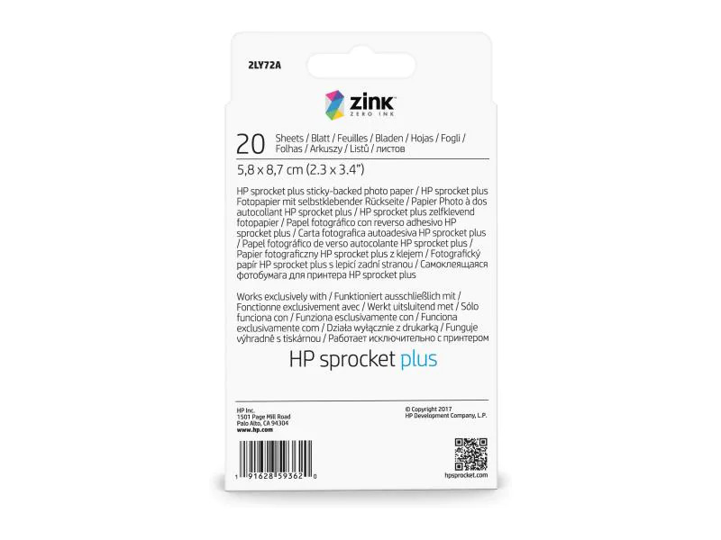 HP Fotopapier Sprocket Plus 5,8 x 8.7 cm 20 Stück