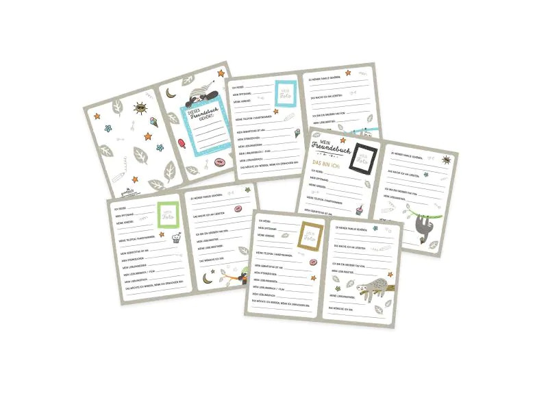 Goldbuch Freundebuch Happylife Faultier
