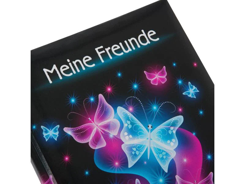 Goldbuch Freundebuch Schmetterling