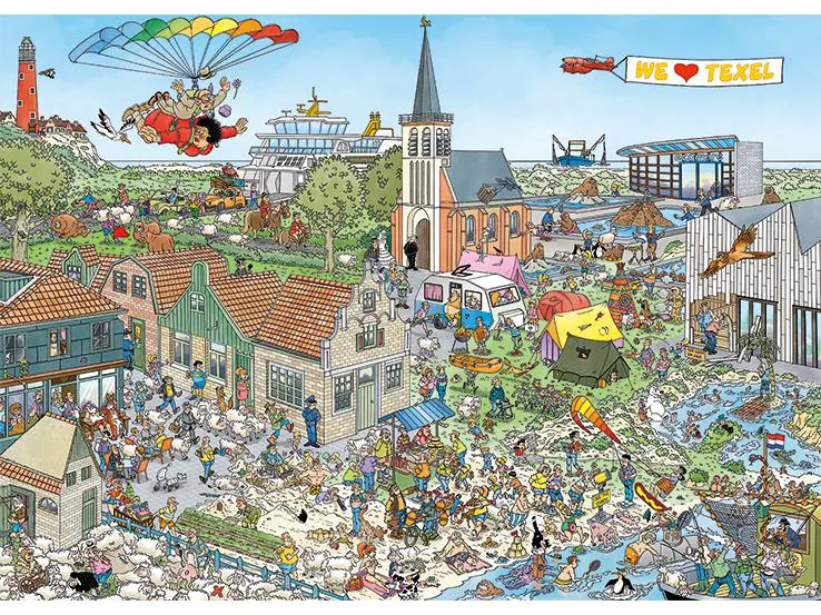 Jumbo Puzzle Reif für die Insel
