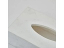Aquanova Kosmetiktuchbox Hammam Weiss, Steingut