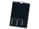 Folia Dauerkalender klein schwarz