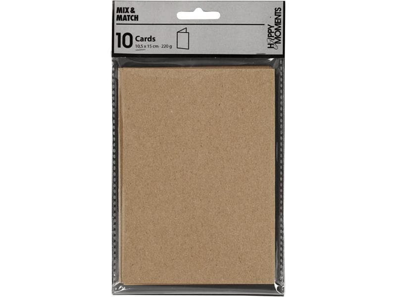 Creativ Company Blankokarte 10.5 x 15 cm ohne Couvert, Nature