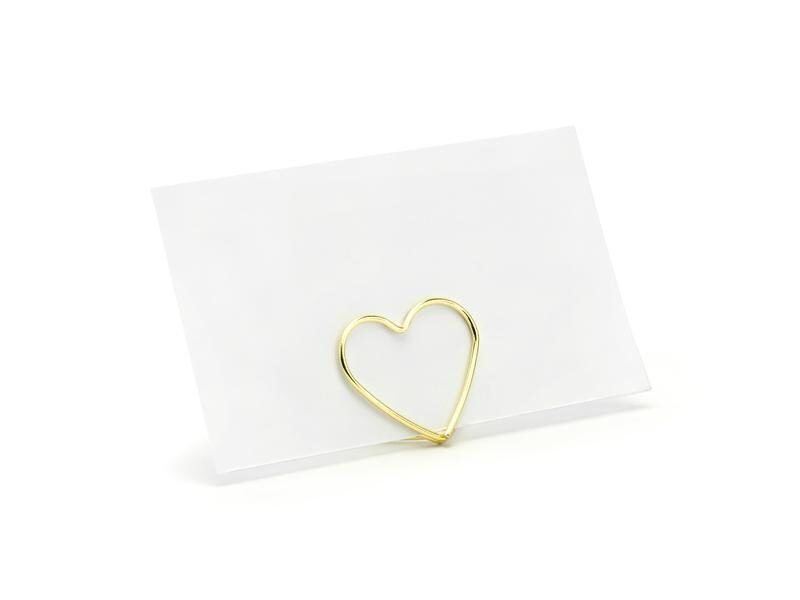 Partydeco Tischkarte Blumenkranz 2.5 cm, 10 Stück, Gold