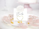 Partydeco Tischkarte Blumenkranz 2.5 cm, 10 Stück, Gold