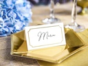 Partydeco Tischkarte Goldrahmen 9.5 x 5.5 cm, 10 Stück