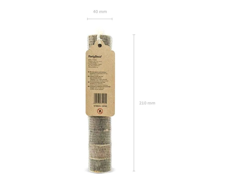 Partydeco Tischkarte Halter Holzscheibe Ø 3-4 cm, 10 Stück, Braun