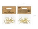 Partydeco Tischkarte Halter Triangel 2.3 cm, 10 Stück, Gold
