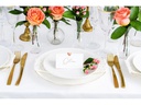 Partydeco Tischkarte Herz 10 x 5 cm, 10 Stück, Rosegold