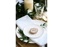 Partydeco Tischkarte Holzscheibe Ø 4.5-6.5 cm H: 1 cm, 20 Stück, Braun