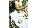 Partydeco Tischkarte Holzscheibe Ø 4.5-6.5 cm H: 1 cm, 20 Stück, Braun