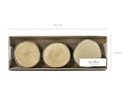 Partydeco Tischkarte Holzscheibe Ø 4.5-6.5 cm, H: 1 cm, 6 Stück, braun
