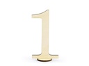 Partydeco Tischkarte Nummern 10.5 cm, 10 Stück, Gold
