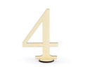 Partydeco Tischkarte Nummern 10.5 cm, 10 Stück, Gold