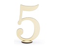 Partydeco Tischkarte Nummern 10.5 cm, 10 Stück, Gold
