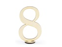 Partydeco Tischkarte Nummern 10.5 cm, 10 Stück, Gold