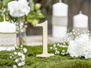 Partydeco Tischkarte Nummern 10.5 cm, 10 Stück, Gold
