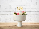 Partydeco Tischkarte Nummern 26.5 cm, 10 Stück, Spiegelpapier, Gold