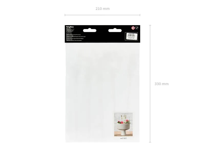Partydeco Tischkarte Nummern 26.5 cm, 10 Stück, Spiegelpapier, Gold