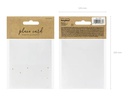 Partydeco Tischkarte Punkte 9.5 x 5.5 cm, 10 Stück, Weiss/Gold