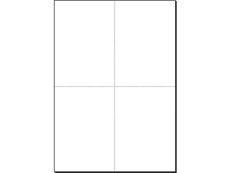 Sigel Postkarte A6 (A4), 20 Blatt, 185 g, Weiss
