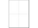 Sigel Postkarte A6 (A4), 20 Blatt, 185 g, Weiss
