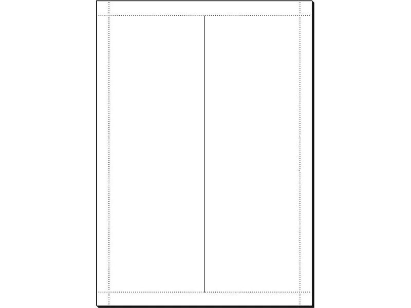 Sigel Tischkarte 24 x 9 x 18 cm, 20 Blatt, 185 g, Weiss
