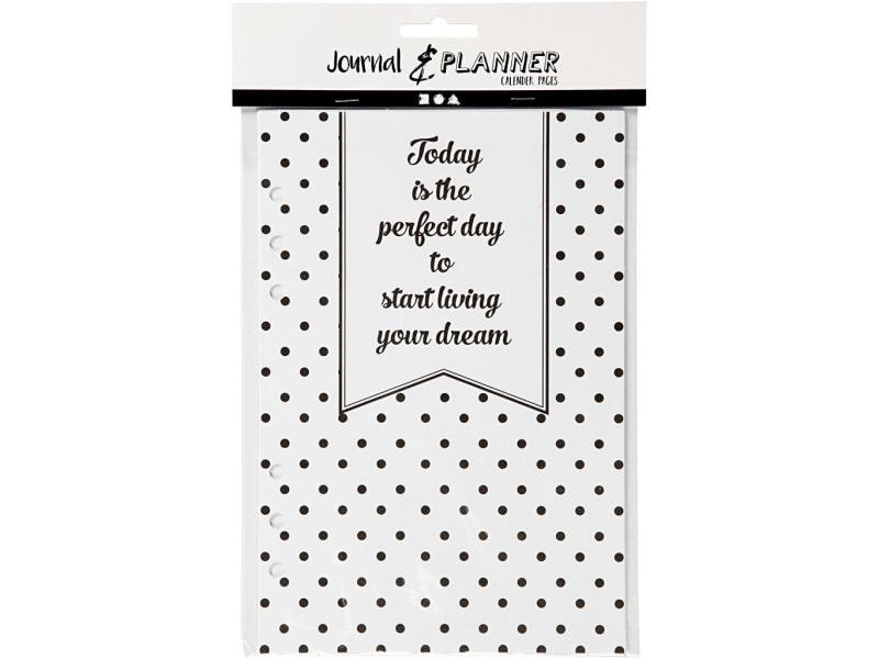 Creativ Company Papiersatzeinlage 5-Wochen-Plan, 142x210 mm, 7 Seiten