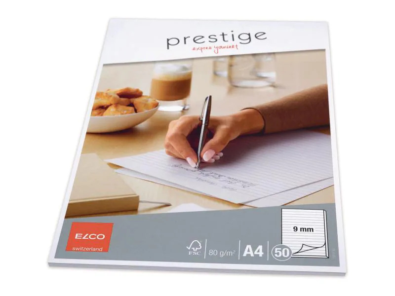 ELCO Notizblock Prestige A4 Liniert, 50 Blatt