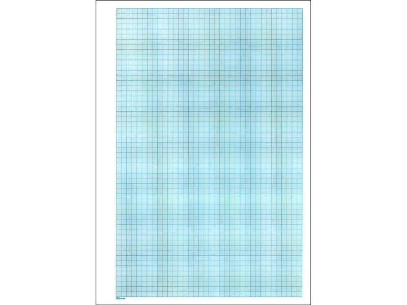 Favorit Notizblock 21 x 29.7 cm, 100 Blatt, Weiss/Blau
