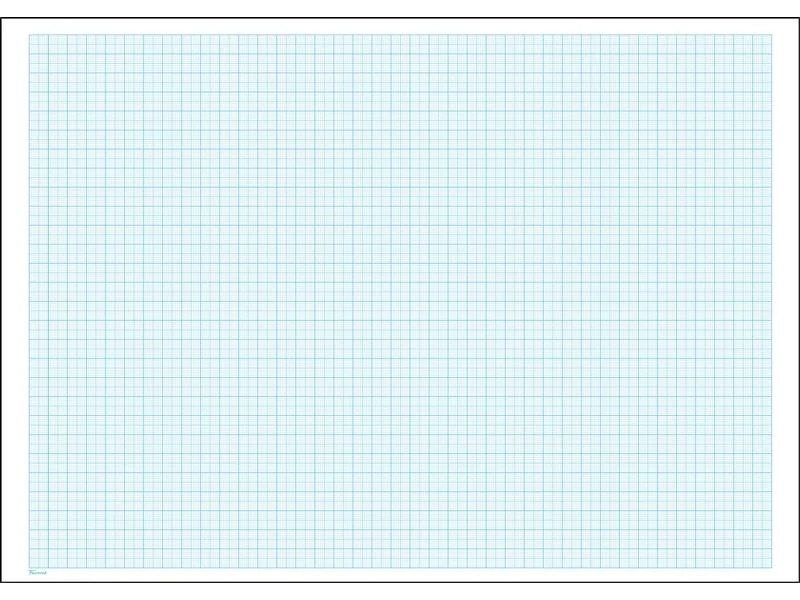 Favorit Notizblock 42 x 29.7 cm, 50 Blatt, Weiss/Blau