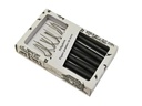 Heidi Cheese Line Kartoffelgabel Black 6 Stück, Schwarz/Silber